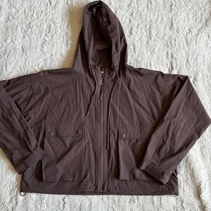 Brown Windbreaker Jacket